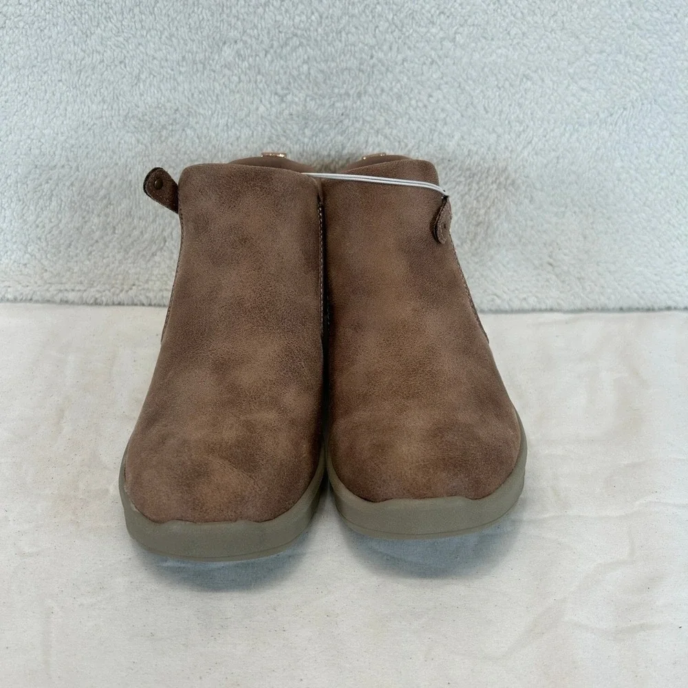 Skechers On-the-GO Joy Savvy Mushroom Brown Vegan Ankle Boots Mens 7‎ New